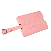 Alpha Kappa Alpha Leather Luggage ID Tag